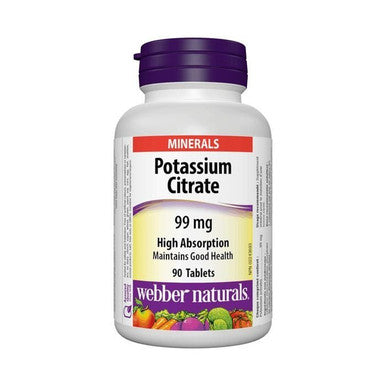 Webber Naturals Potassium Citrate 99 mg 90's