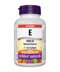 Webber Naturals Vitamin E 400 Natural Source 90's