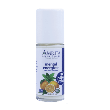 Mental Energizer Roll-On Relief 1 Fl Oz By Amrita Aromatherapy
