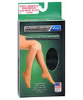 Fashion Knee High Stockings Sheer Moderate Compression Black Medium Large 1 Pair By Scott Specialties