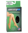Knee High Stockings Sheer Firm Compression Black Medium Large 1 Pair By Scott Specialties