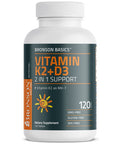 Bronson Vitamin K2 Plus D3 (MK7) 120 Count