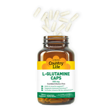 Country Life L-Glutamine Caps 500 mg