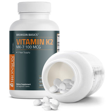 Bronson Vitamin K2 MK-7 100 MCG 360 Count