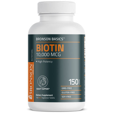 Bronson Biotin 10,000 mcg 150 Count