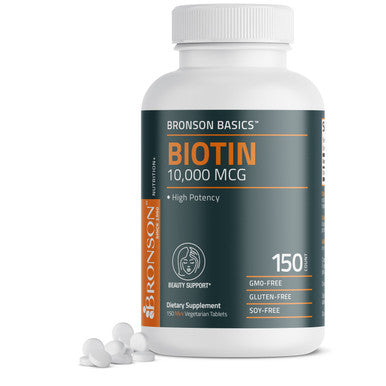 Bronson Biotin 10,000 mcg 150 Count