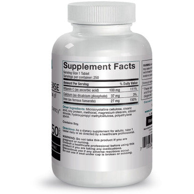 Bronson Iron with Vitamin C Sustained Release 250 Count