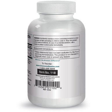 Bronson Iron with Vitamin C Sustained Release 250 Count