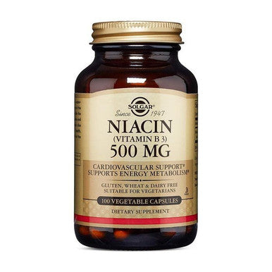 Solgar Niacin (Vitamin B3) 500 mg Vegetable 100 Capsules