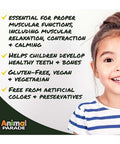 Natures Plus Animal Parade Magnesium Kidz Chewable Cherry 90 Tablets