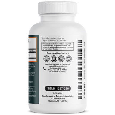 Bronson Vitamin K2 Extra Strength MK-7 200 MCG 250 Count