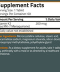Bronson Vitamin K2 Extra Strength MK-7 200 MCG 60 Count