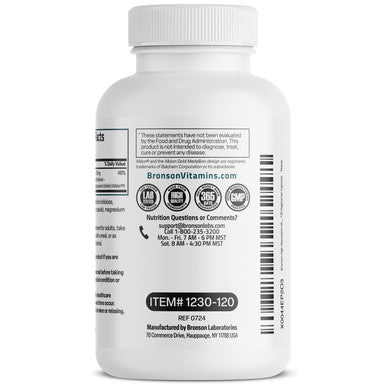 Bronson Magnesium Glycinate High Absorption 200 MG 120 Count