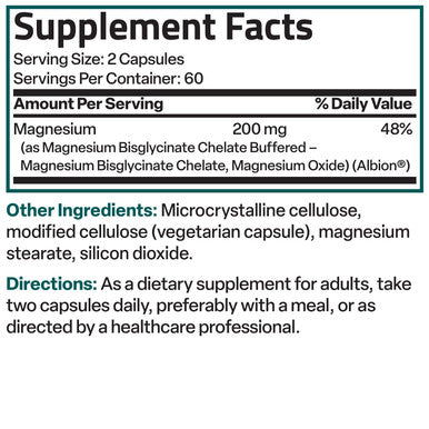 Bronson Magnesium Glycinate High Absorption 200 MG 120 Count