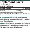 Bronson Magnesium Glycinate High Absorption 200 MG 120 Count