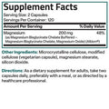 Bronson Magnesium Glycinate High Absorption 200 MG 240 Count