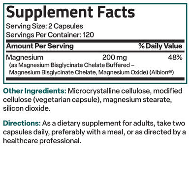 Bronson Magnesium Glycinate High Absorption 200 MG 240 Count