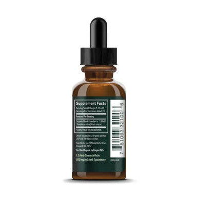 Gaia Herbs Organic Elderberry Black 1 Oz
