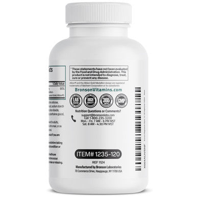 Bronson Magnesium Glycinate Extra Strength 120 Count