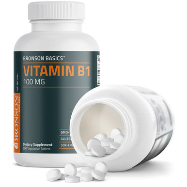Bronson Vitamin B1 100 MG 200 Count