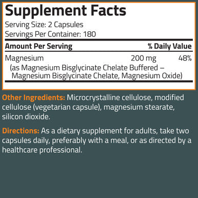 Bronson Magnesium Glycinate 200 MG 360 Count