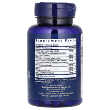 Life Extension Triple Action Cruciferous Vegetable Extract 60 Vegecaps