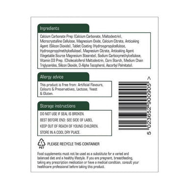 Natures Aid Calcium Magnesium + Vitamin D3 90's Tablets