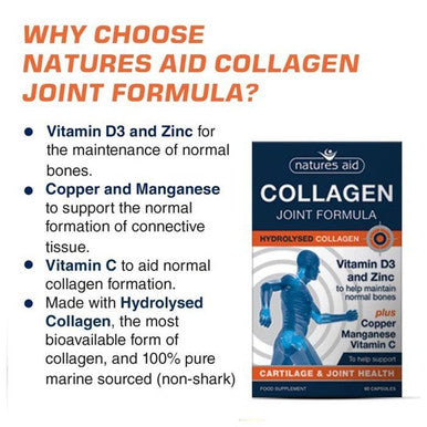 Natures Aid Collagen Joint Formula 60's Capsules