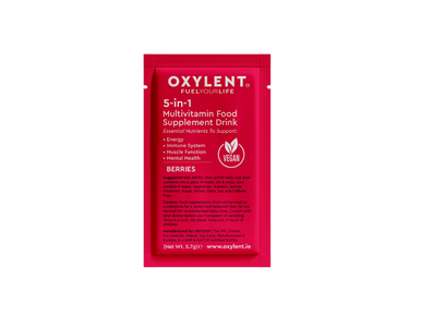 Oxylent 5-In-1 Multivitamin Food Supplement Drink Berries 30'S