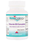 Vitamin D3 Complete 120 Softgels By Nutricology/ Allergy Research Group