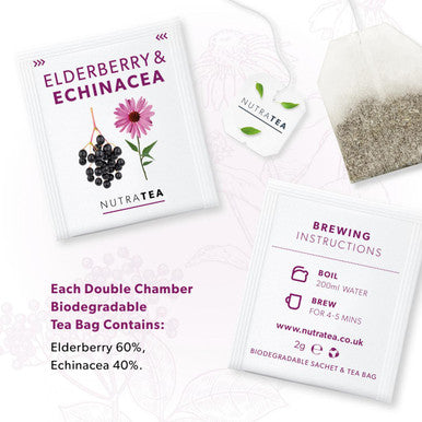 Nutratea Elderberry & Echinacea Tea Bags 20's