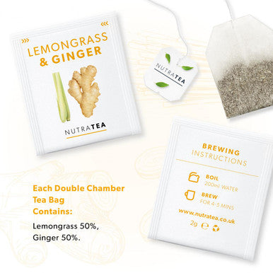 Nutratea Lemongrass & Ginger Tea Bags 20's