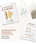 Nutratea Ginseng & Ginger Tea Bags 20's