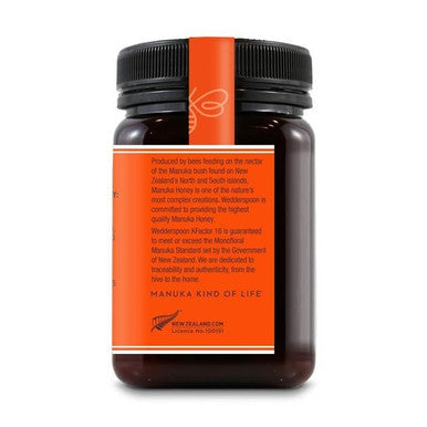 Wedderspoon Raw Monofloral Manuka Honey KF 16 500 g