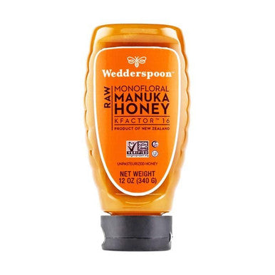 Wedderspoon Raw Monofloral Manuka Honey KFactor 16 340 g