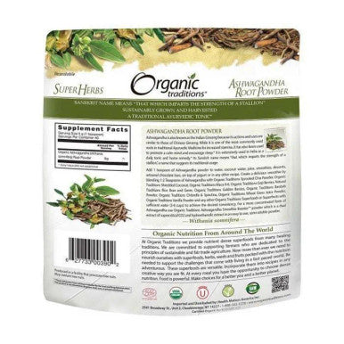 Organic Traditions Ashwagandha Root Powder 200 g
