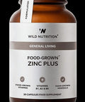 Wild Nutrition Food-Grown Vitamin C & Zinc 30 Capsules