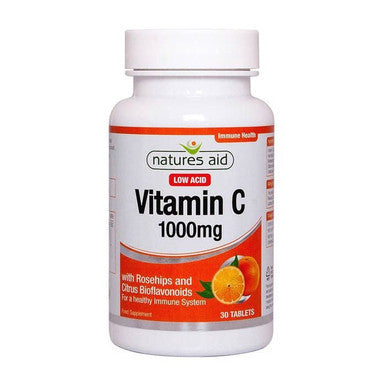 Natures Aid Vitamin C 1000 mg Low Acid Tablets 30's