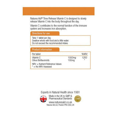 Natures Aid Vitamin C 1000 mg Time Release Tablets 180's