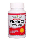 Natures Aid Vitamin D3 1000 IU Tablets 90's