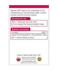 Natures Aid Vitamin D3 5000 IU Tablets 60's