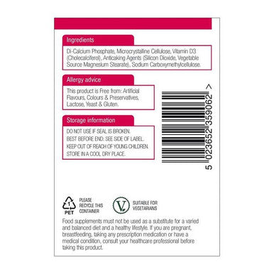 Natures Aid Vitamin D3 5000 IU Tablets 60's
