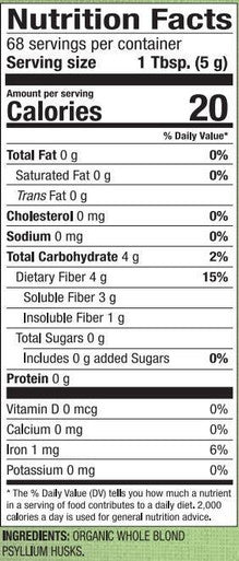 Dr. Mercola Whole Husk Psyllium