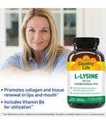 Country Life L-Lysine Capsules 500 mg