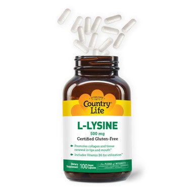 Country Life L-Lysine Capsules 500 mg