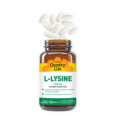 Country Life L-Lysine 1,000 mg