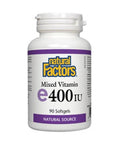 Natural Factors Mixed Vitamin E 400 IU 90 Softgels