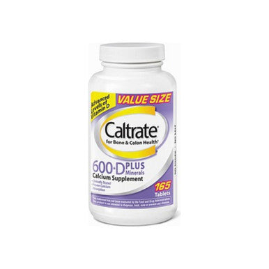 Caltrate Calcium & Vitamin D Plus Minerals, 600+D, Tablets 165 ea