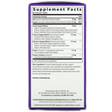 New Chapter Fermented Zinc Food Complex 60 Tablets
