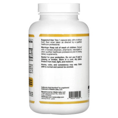 California Gold Nutrition Gold C, Vitamin C, 1,000 mg, 240 Veggie Capsules